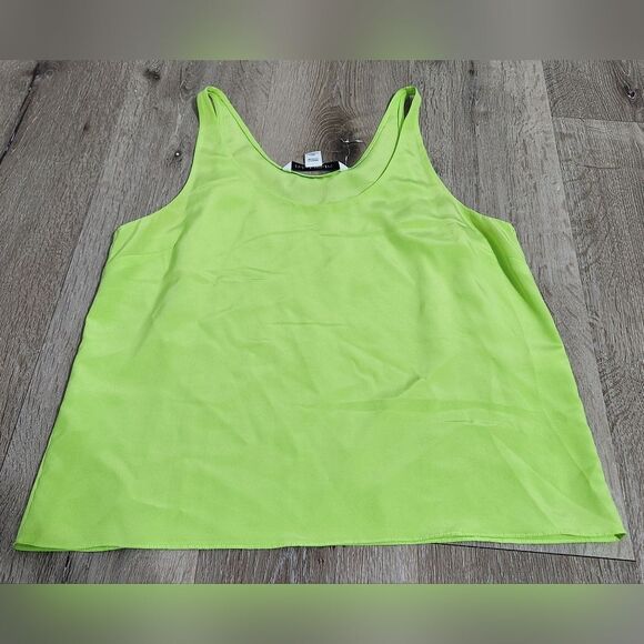 Diane Von Furstenberg Womens Silk Arista Sleeveless Tank Top Blue Size 12 - Picture 2 of 5